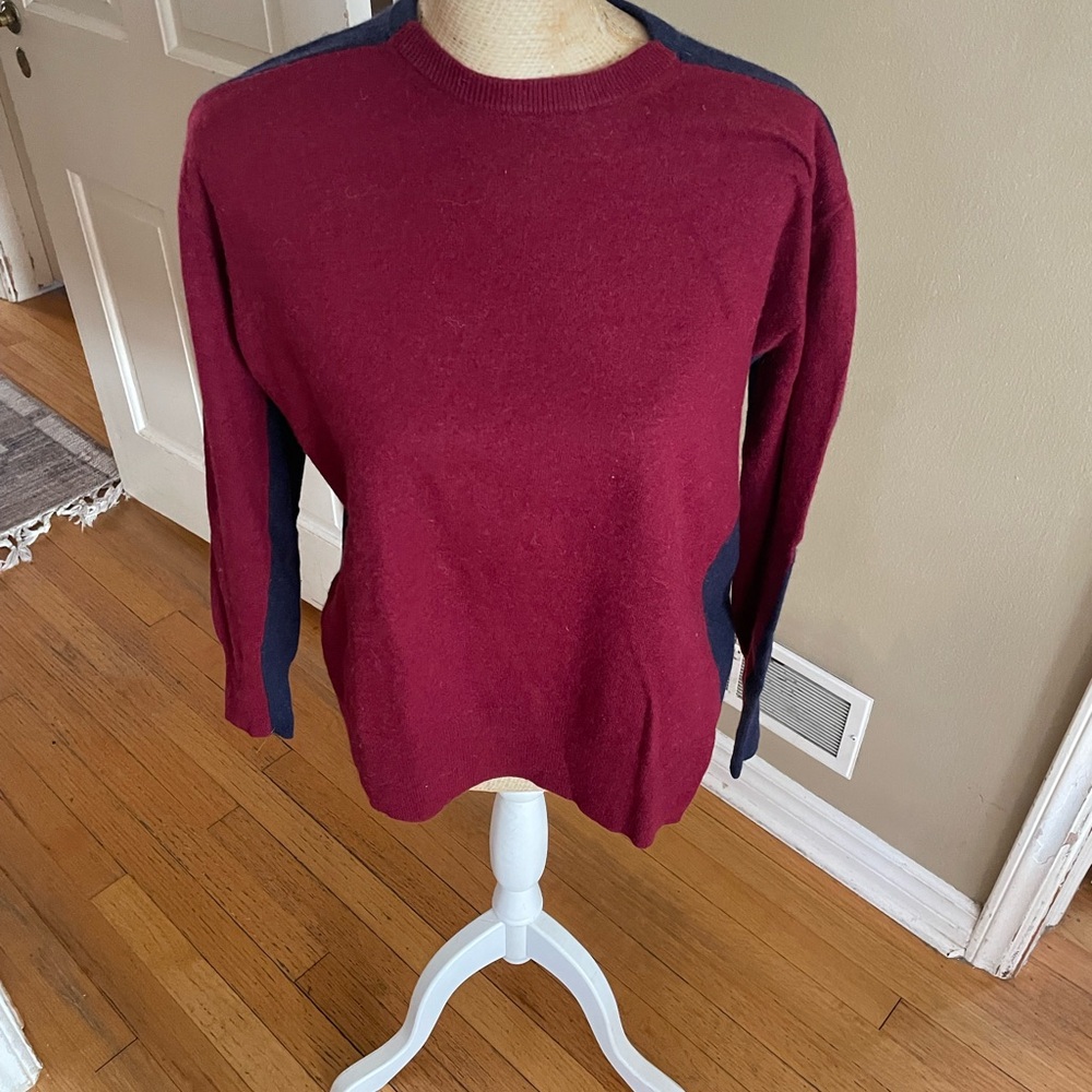 J crew bi-colored pullover sweater